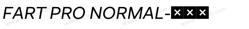 FART PRO NORMAL字体转换